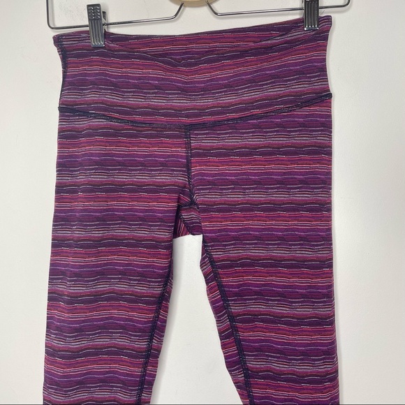 Lululemon Wunder Under Pants Leggings Space Dye Twist Regal Plum Size 6 - Picture 6 of 10